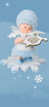 Schneeflöckchen mit kleiner Harfe 43064 Schneeflöckchen mit kleiner Harfe 43064