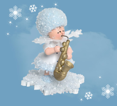 Schneeflöckchen mit Saxophon 43115
