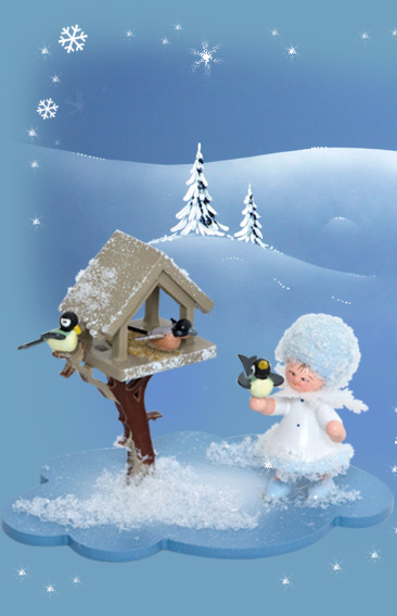 Schneeflöckchen mit Futterhaus 43336 Schneeflöckchen mit Futterhaus 43336