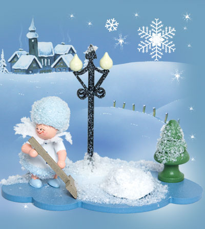 Schneeflöckchen mit Schneeschippe 43348 Schneeflöckchen mit Schneeschippe 43348