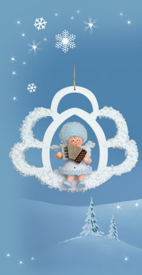 Schneeflöckchen mit Akkordeon 43451 Schneeflöckchen mit Akkordeon 43451