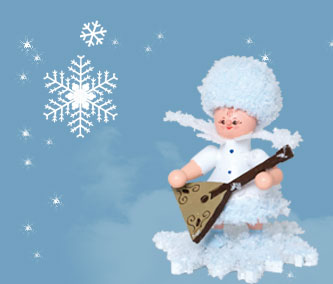 Schneeflöckchen mit Balalaika 43140